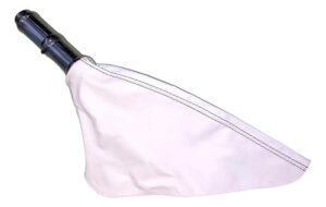 Funda Cofia Palanca De Freno C/cuero Blanco Español Blanco