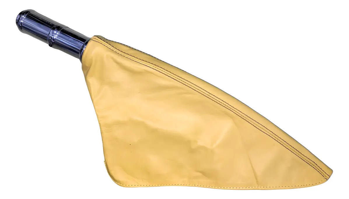 Funda Cofia Palanca De Freno C/cuero Amarillo Español Amarillo
