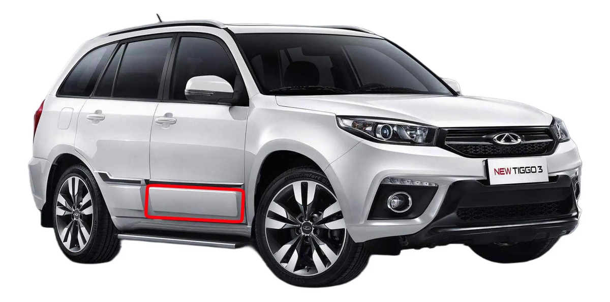Bagueta Moldura Delantera Derecha Chery Tiggo Fl2 3 2016+ Para Pintar - Imagen 3